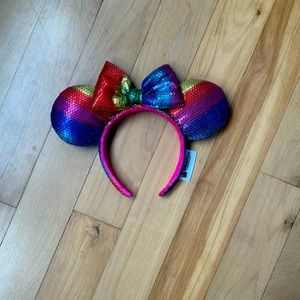 Minnie Mouse Rainbow Sequin Ears Headband